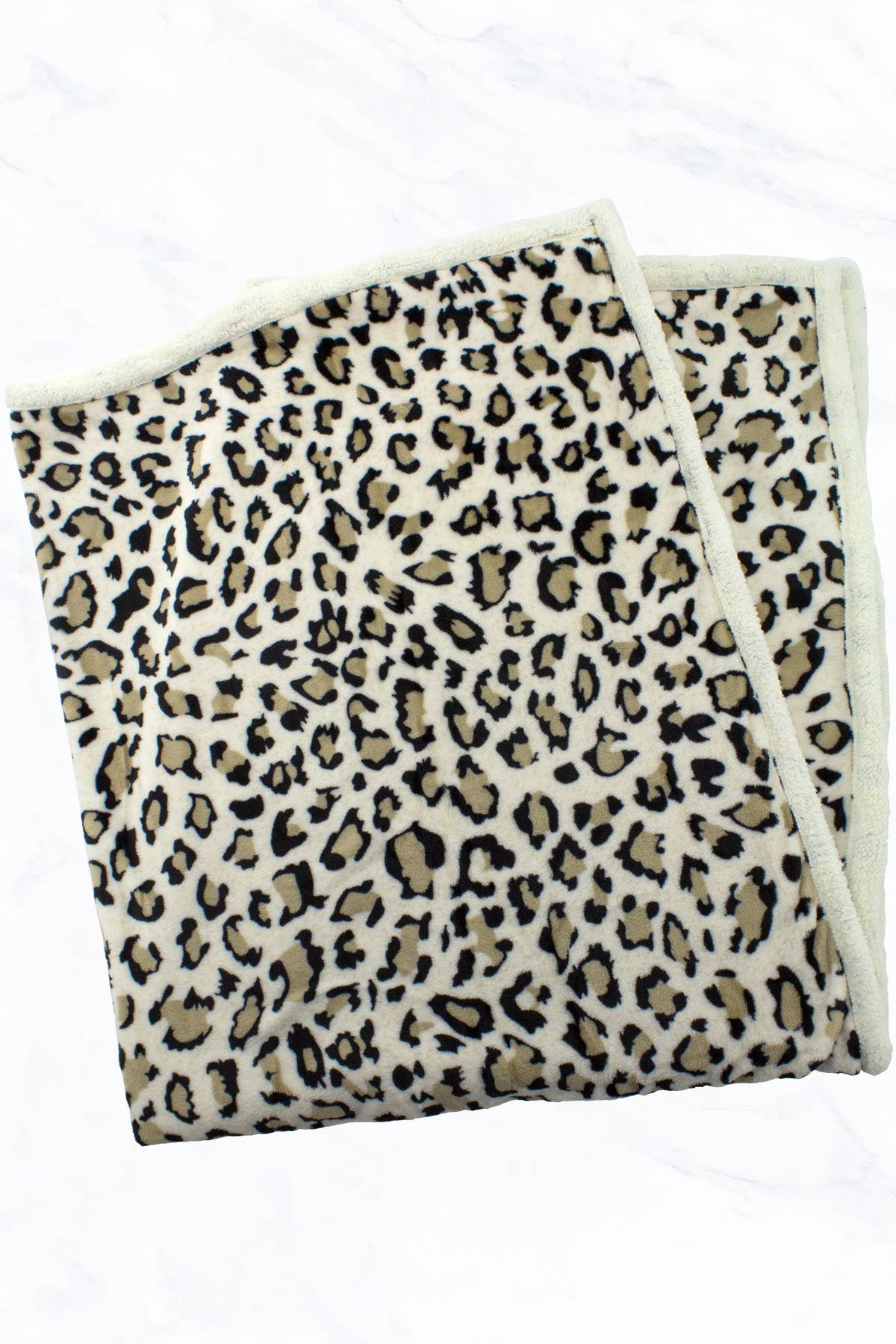 Beige Leopard Blanket