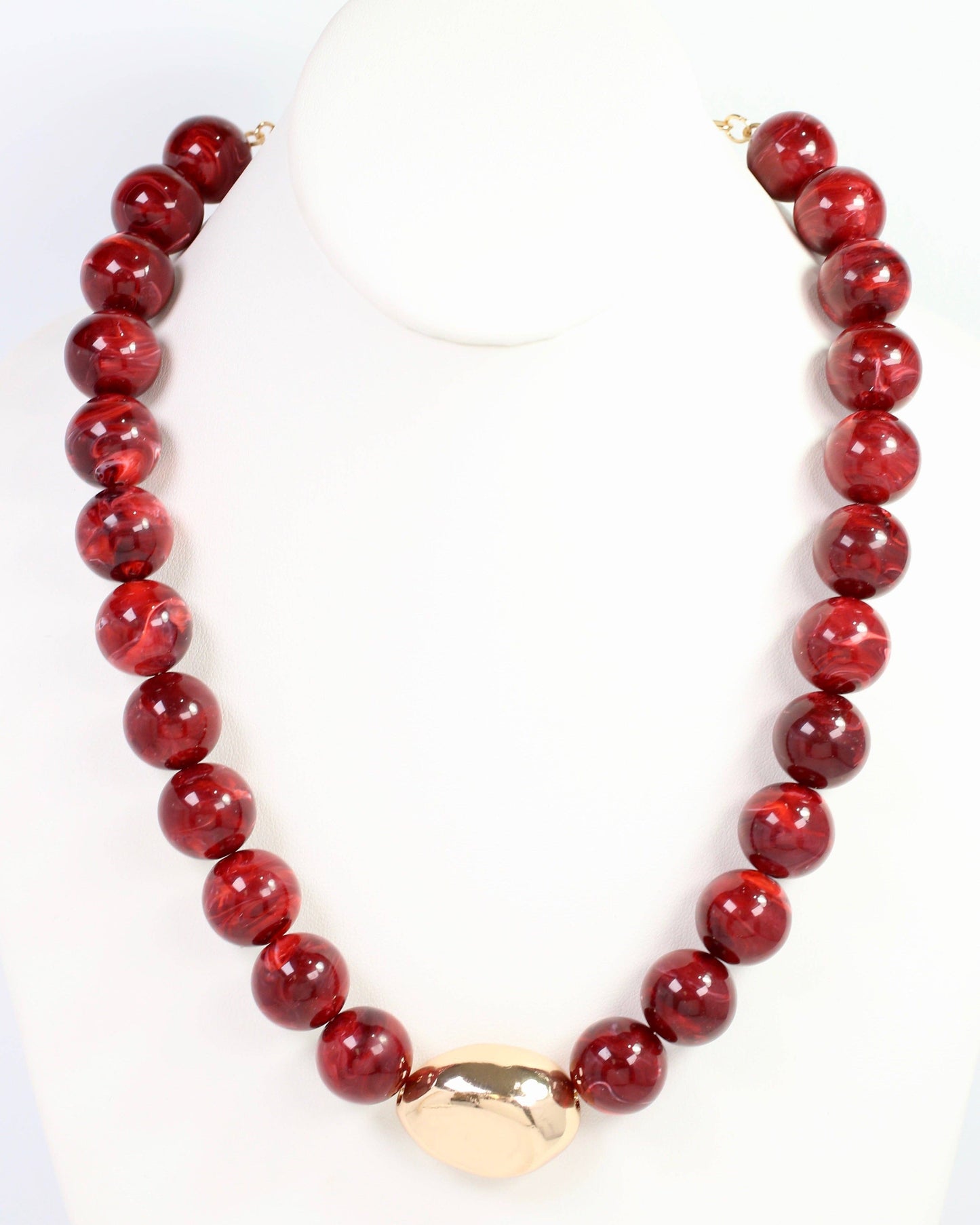 Caroline Hill - Wine- Brooklyn Bold Stone Necklace