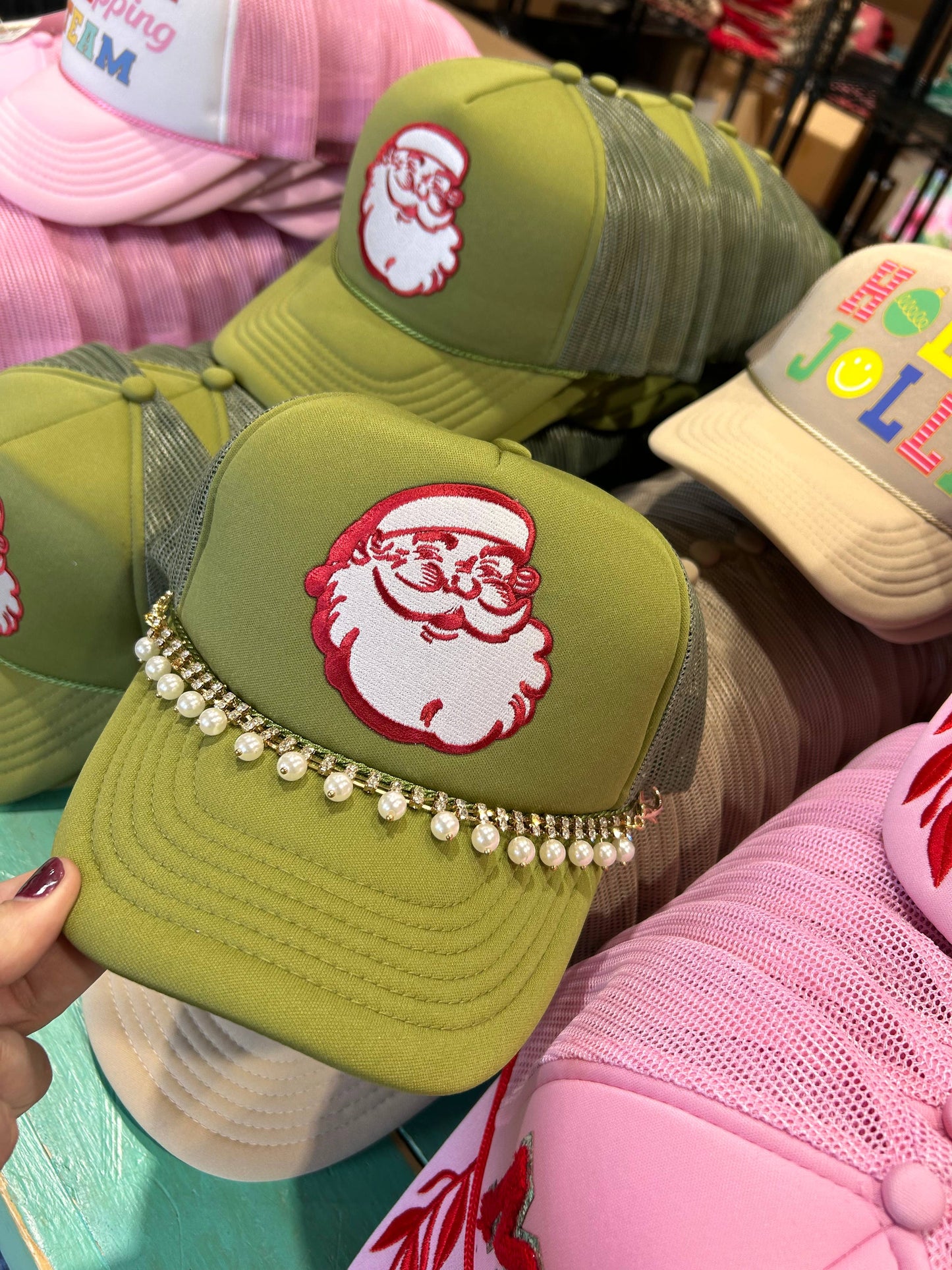 Santa Face Trucker Hat