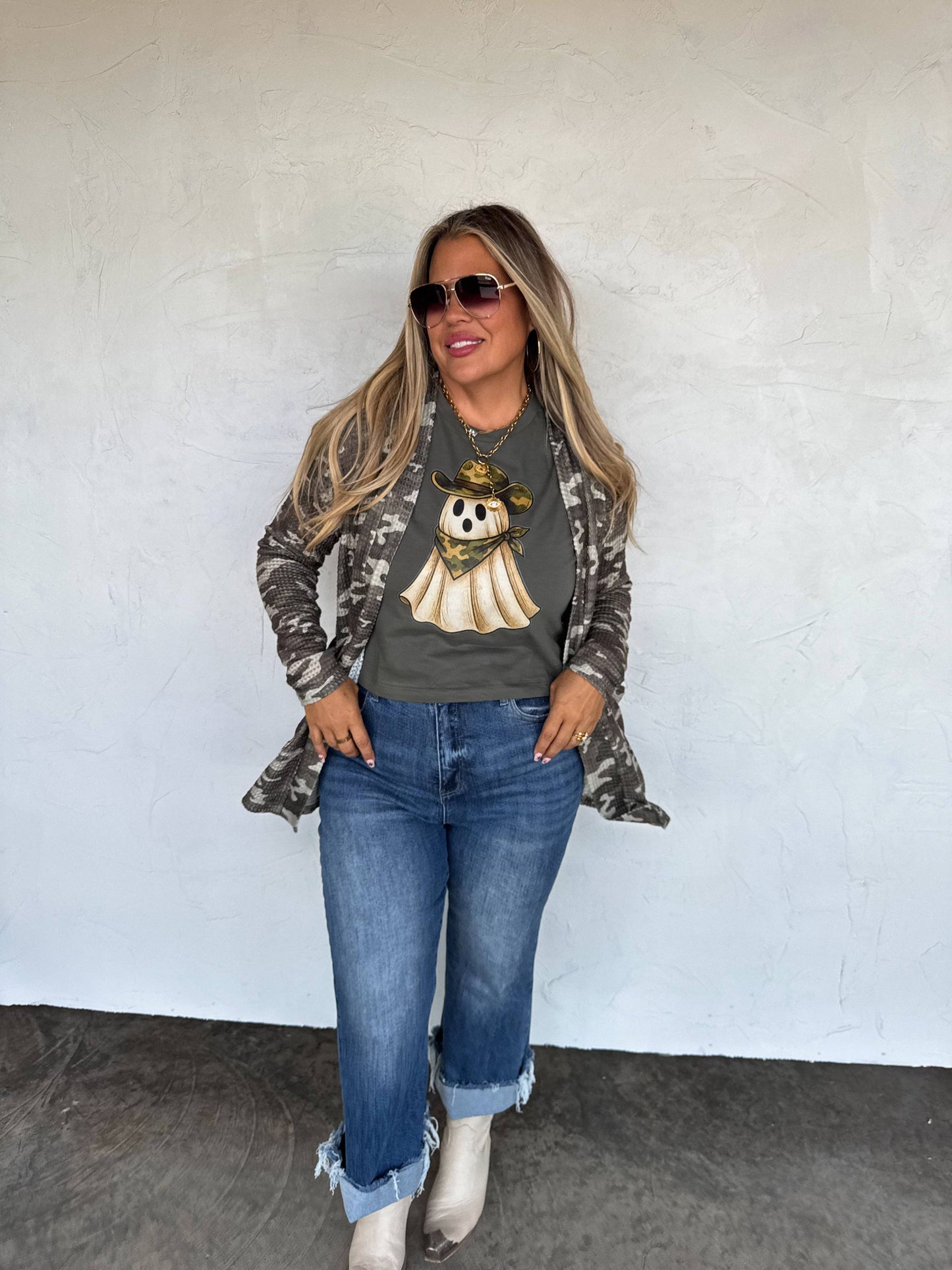 BLAKELEY - CAMO PRINT LOLA CARDIGAN