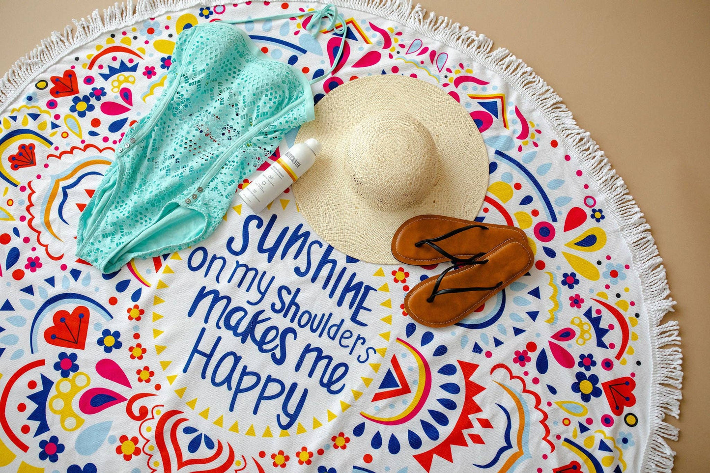 Sunshine- Microfiber Beach Towel