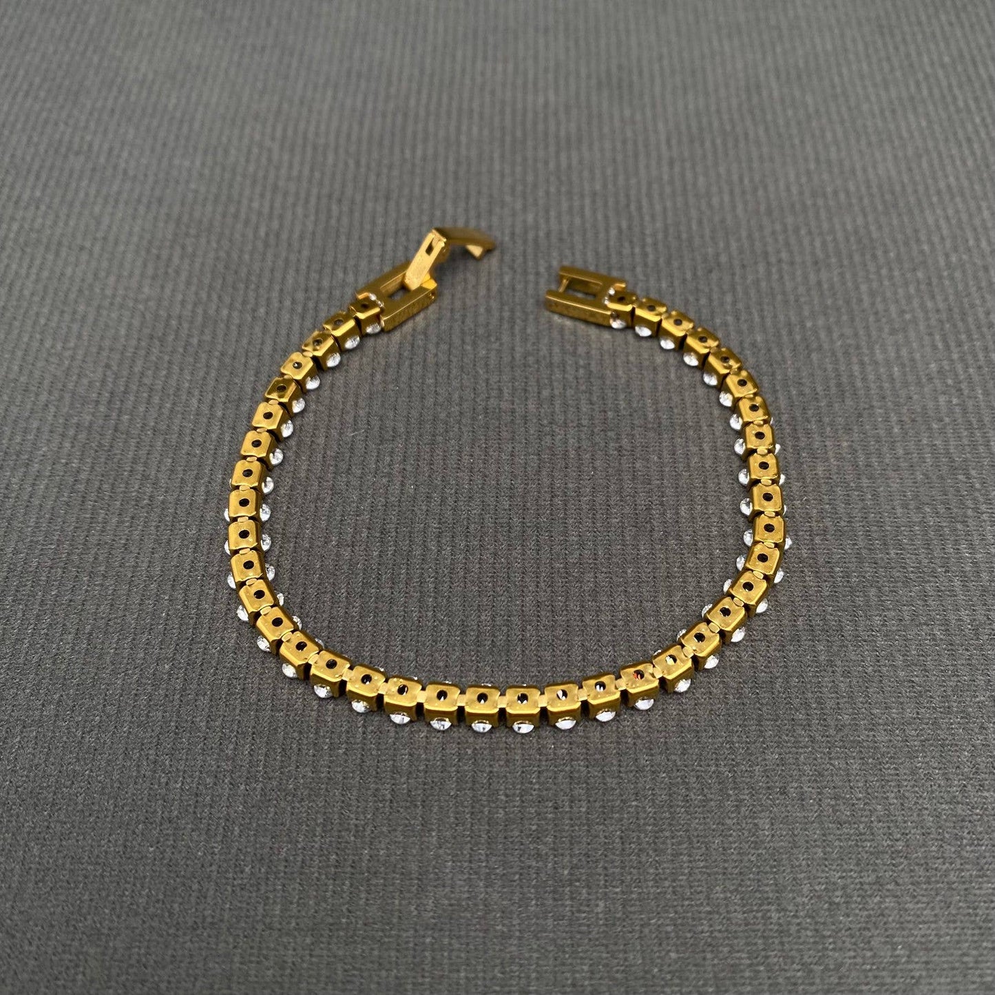 18K Gold Plated SS Tennis Bracelet