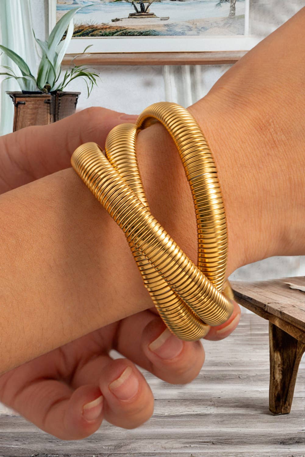 3 Layers Chunky Bangles