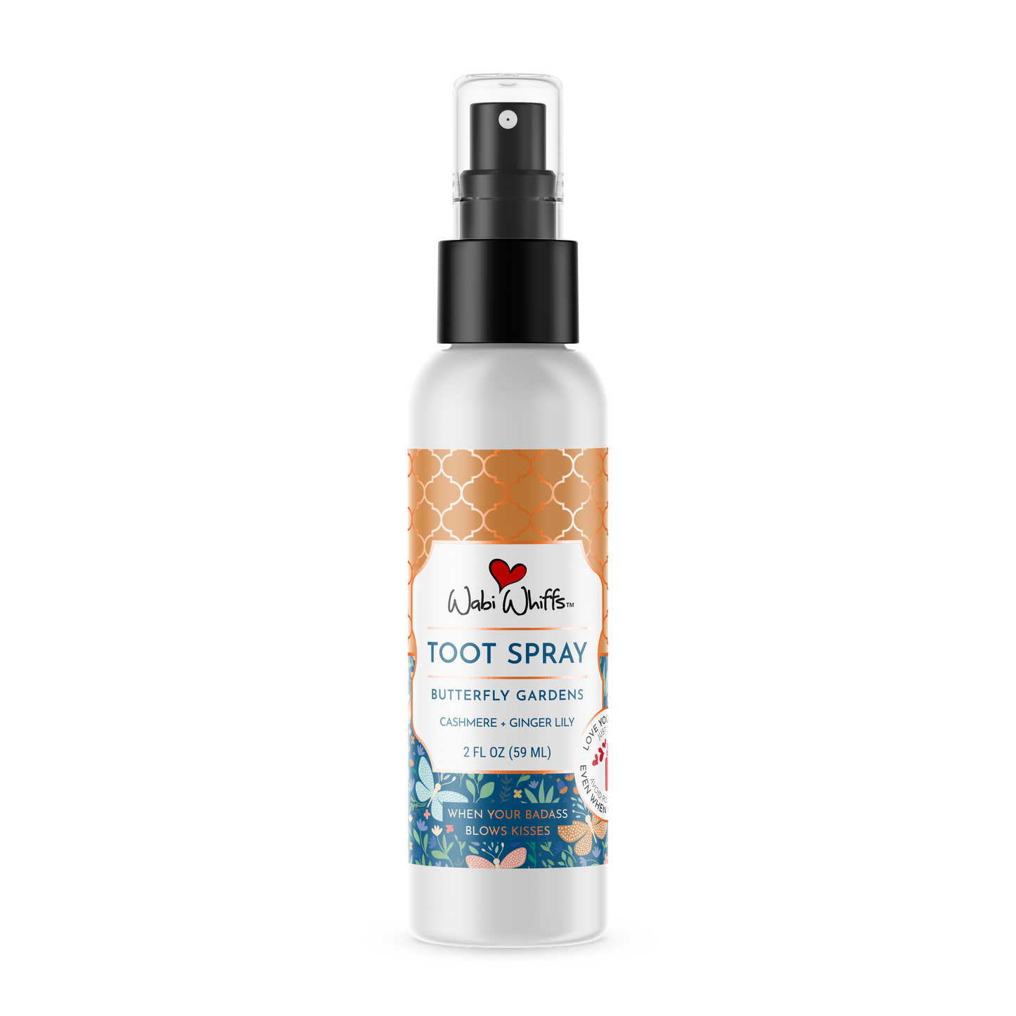Wabi Whiffs - 2oz Butterfly (Cashmere + Ginger Lily) TooT Spray Air Care