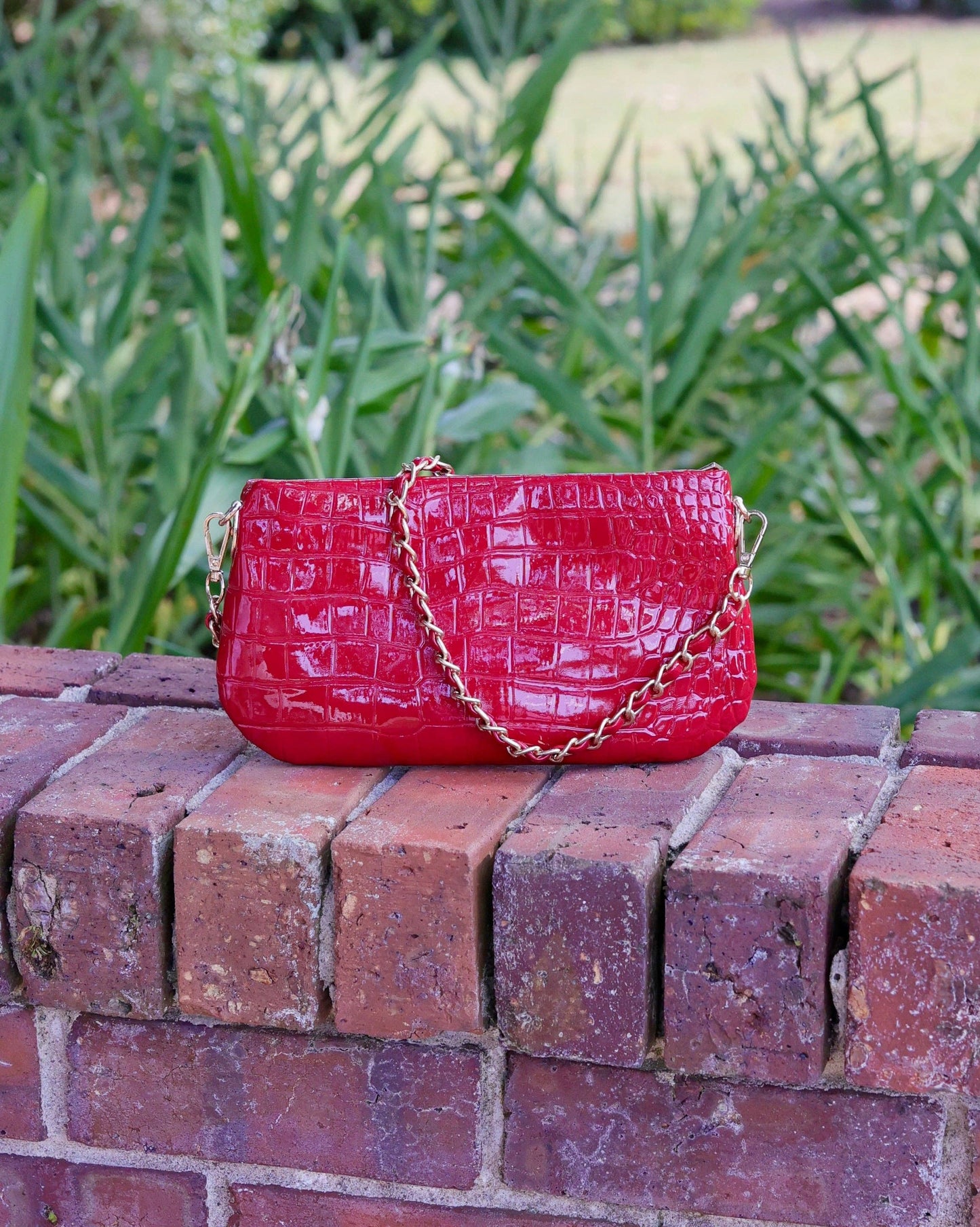 Caroline Hill - Livi Crossbody Red Patent EC