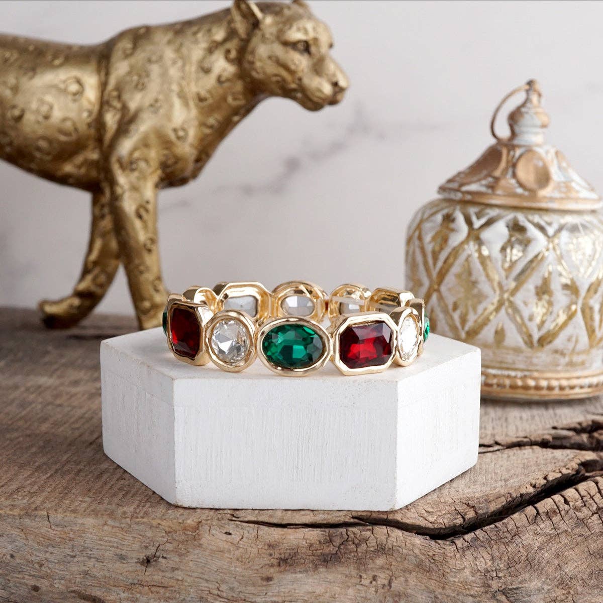 Statement Stretchy Gem Bangle