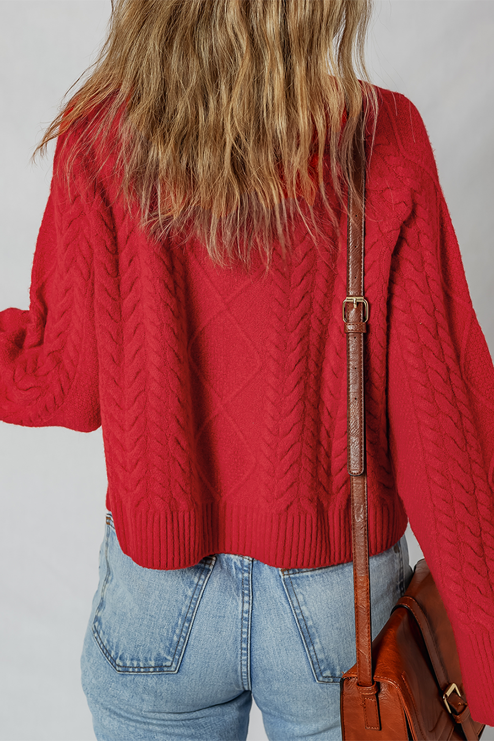 Cable Knit Baggy Sweater