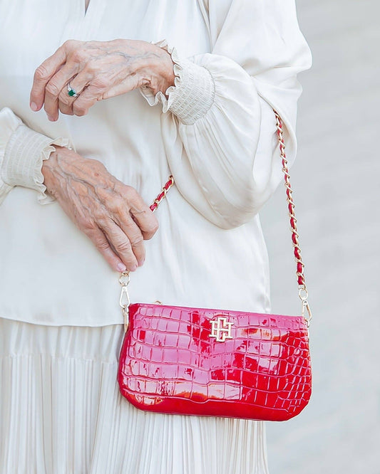 Caroline Hill - Livi Crossbody Red Patent EC