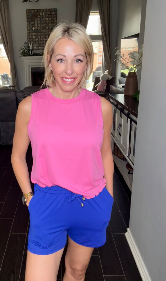 Solid Blue Every Day Shorts