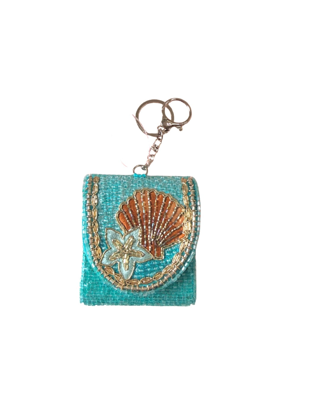 Coastal Shell Beaded AirPod Case Keychain šāØ