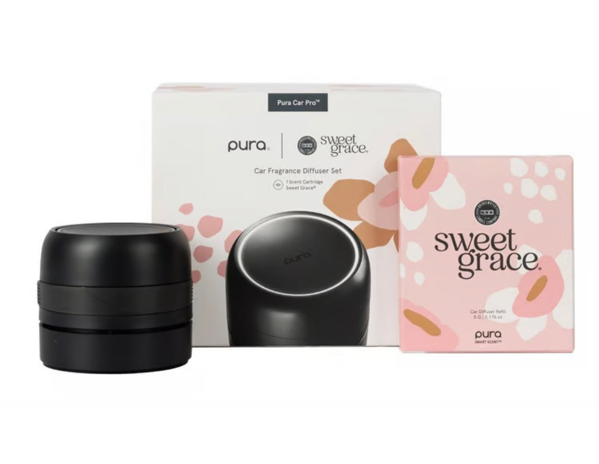 Bridgewater + PURA Sweet Grace Car PRO Diffuser Set