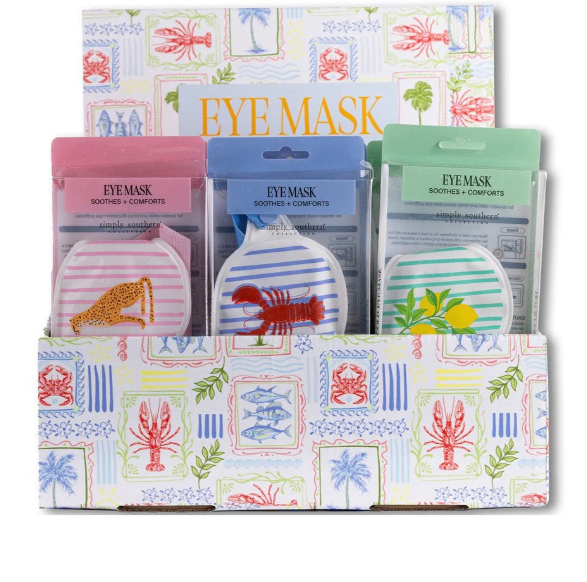Lobster Hot/Cold Eye Mask-Simply Southern
