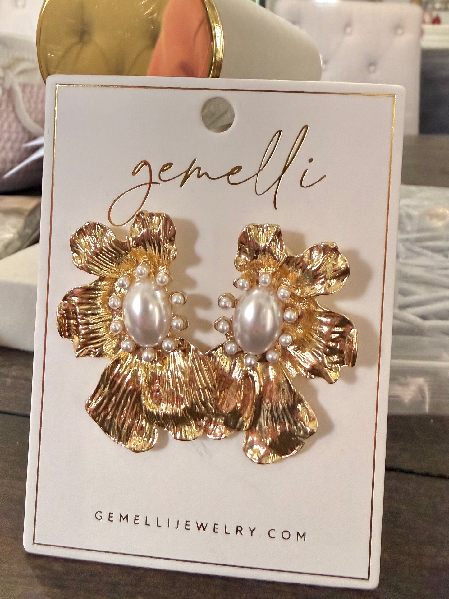 Gemelli Scarlet Earring Gold
