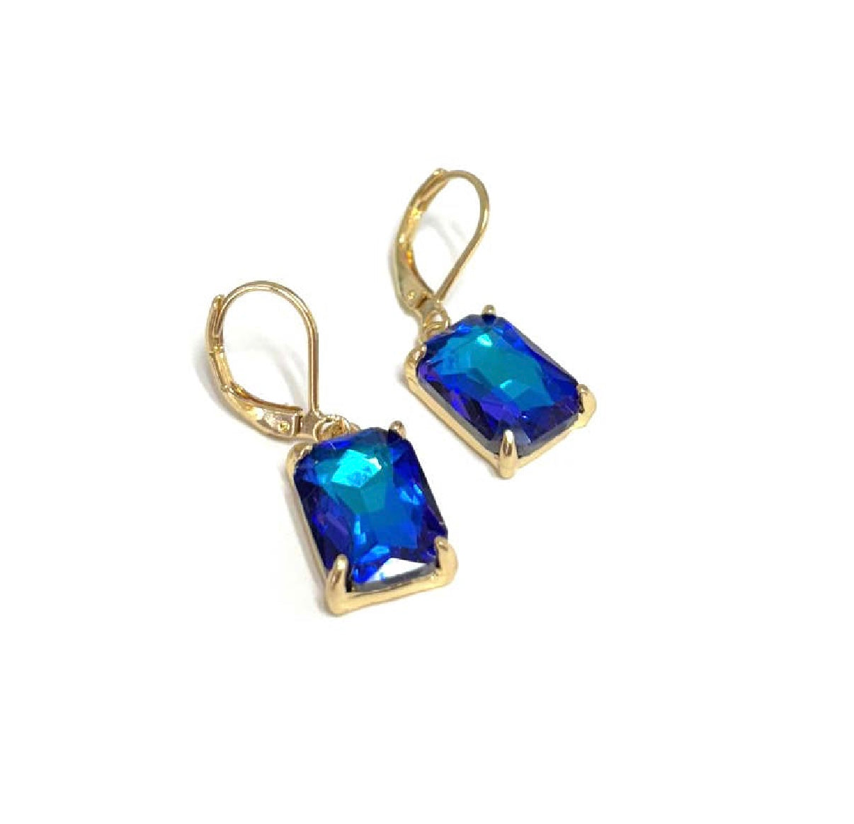 Blue AB Dangle Earring
