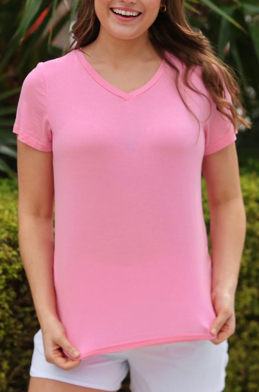 Jess Lea- Basic Tee-Light Pink