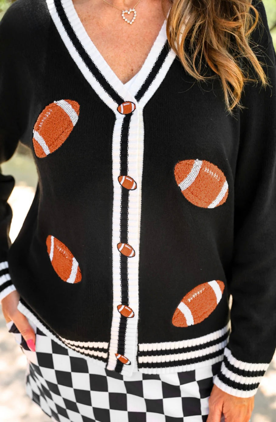 Jess Lea- Football Cardigan