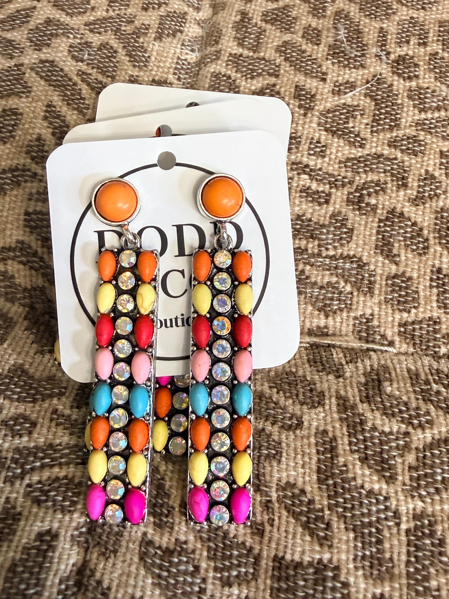 Sunset Rodeo Statement Earrings