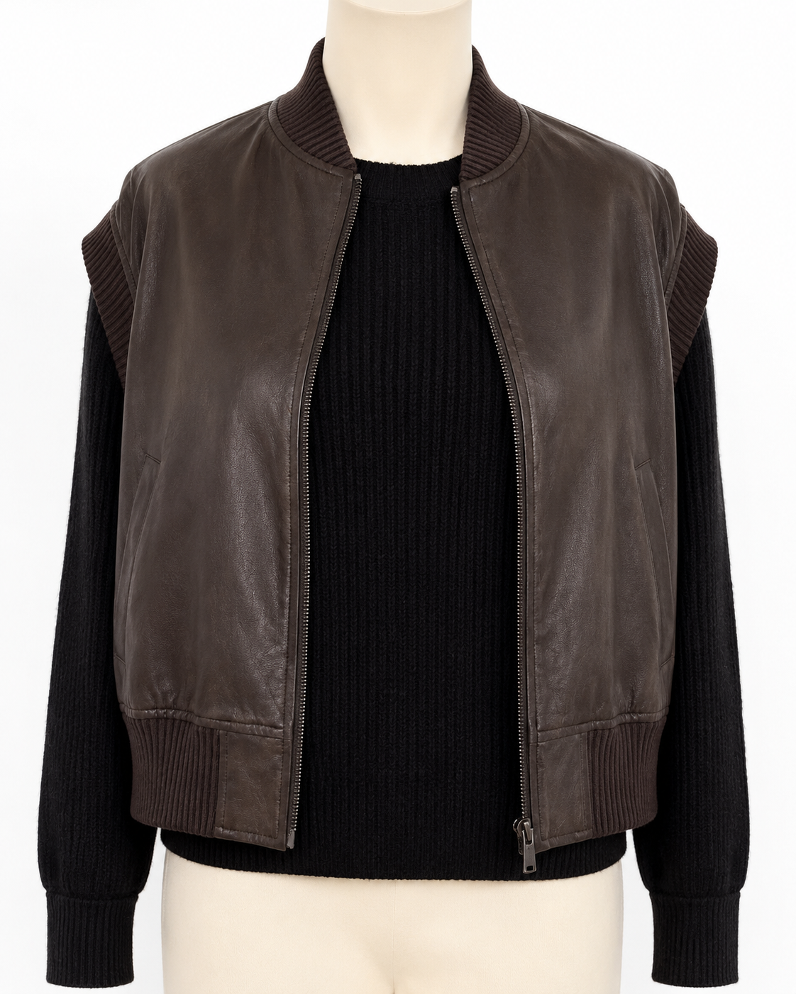 Brown Leather Vest