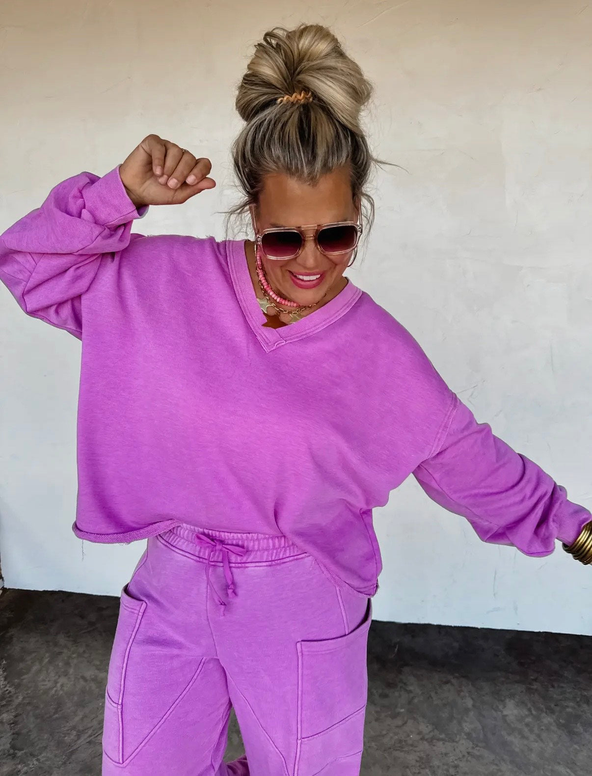 Faded Feels VNeck Pullover