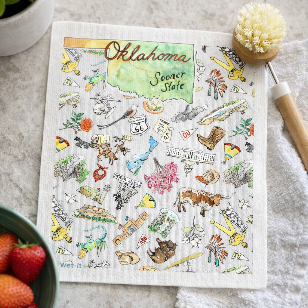 Wet-it! - Oklahoma Wet-it Swedish Dish Cloth x Pippa