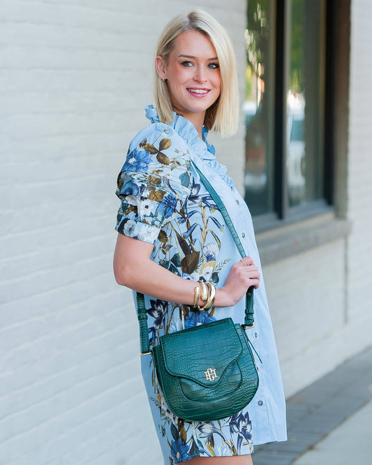 Caroline Hill - Sasha Handbag Hunter Green EC