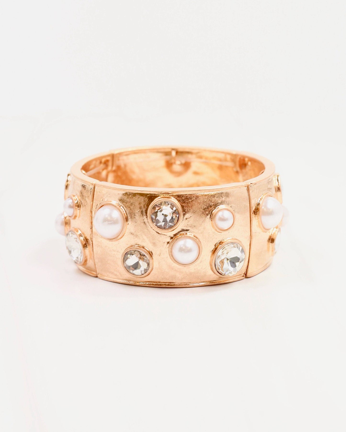 Caroline Hill - Julietta Stretch Bracelet Pearl