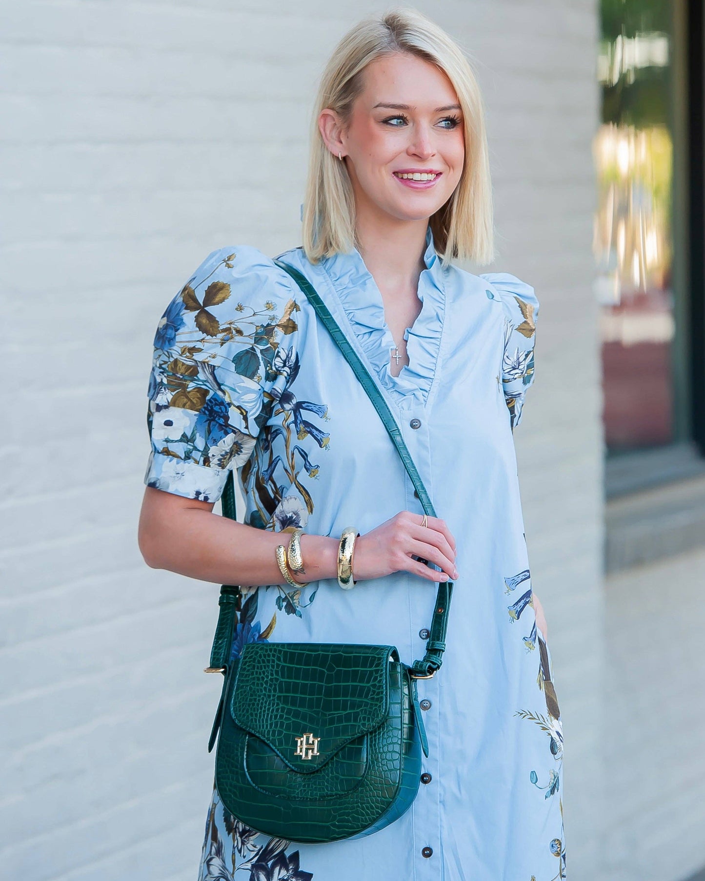 Caroline Hill - Sasha Handbag Hunter Green EC