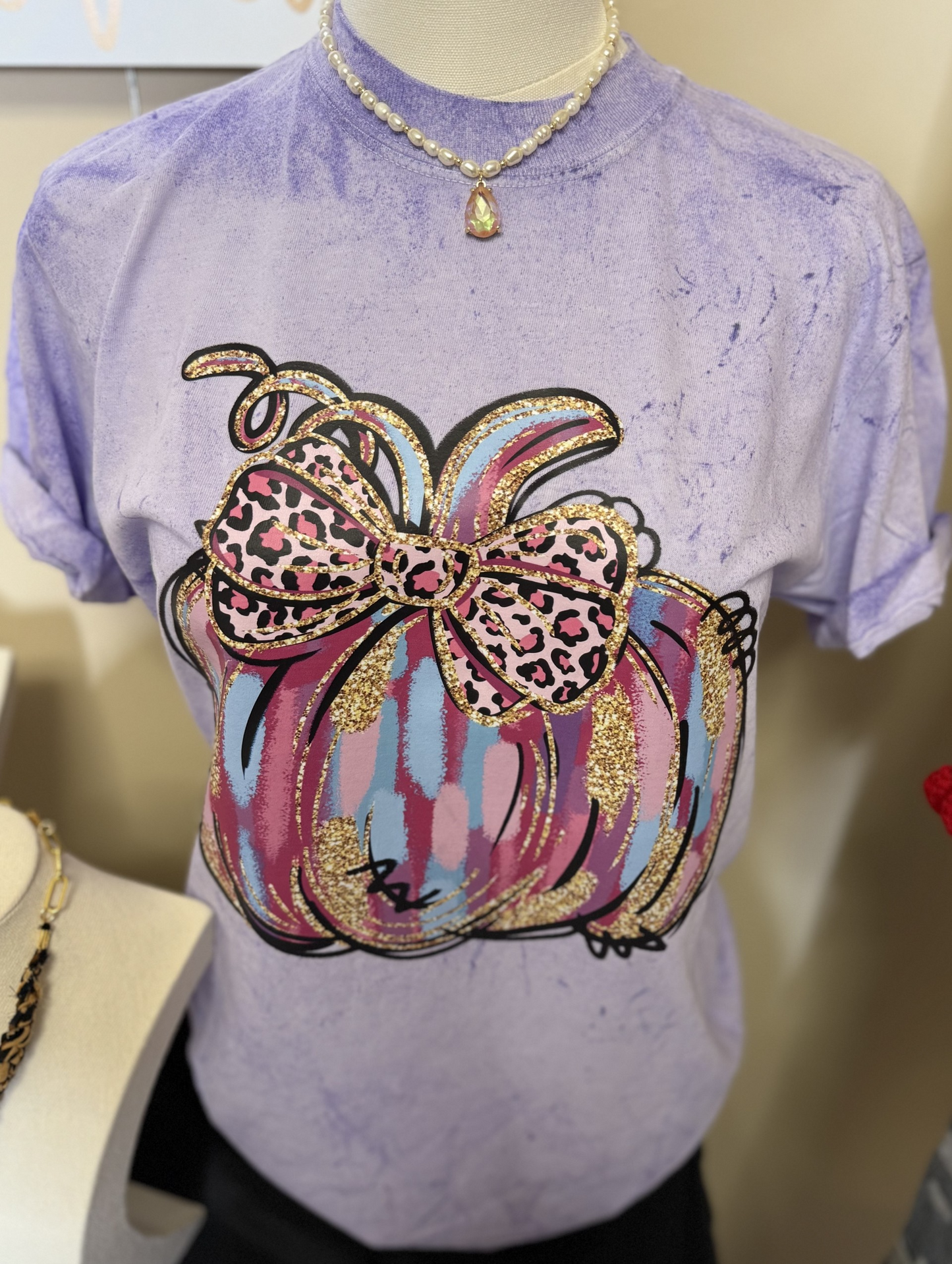 Comfort Color Brand-Purple Pumpkin Tee