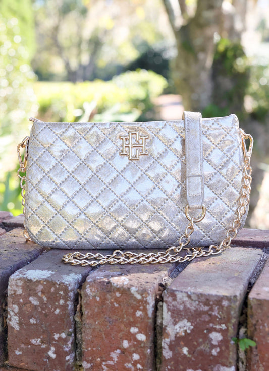 Caroline Hill - Livi Quilted Crossbody CHAMPAGNE POP