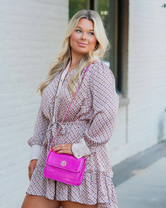 Caroline Hill - Evelyn Crossbody Hot Pink