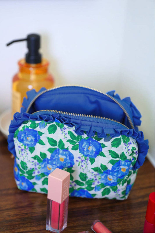Jess Lea - Caroline Floral Quilted Ruffle Bag