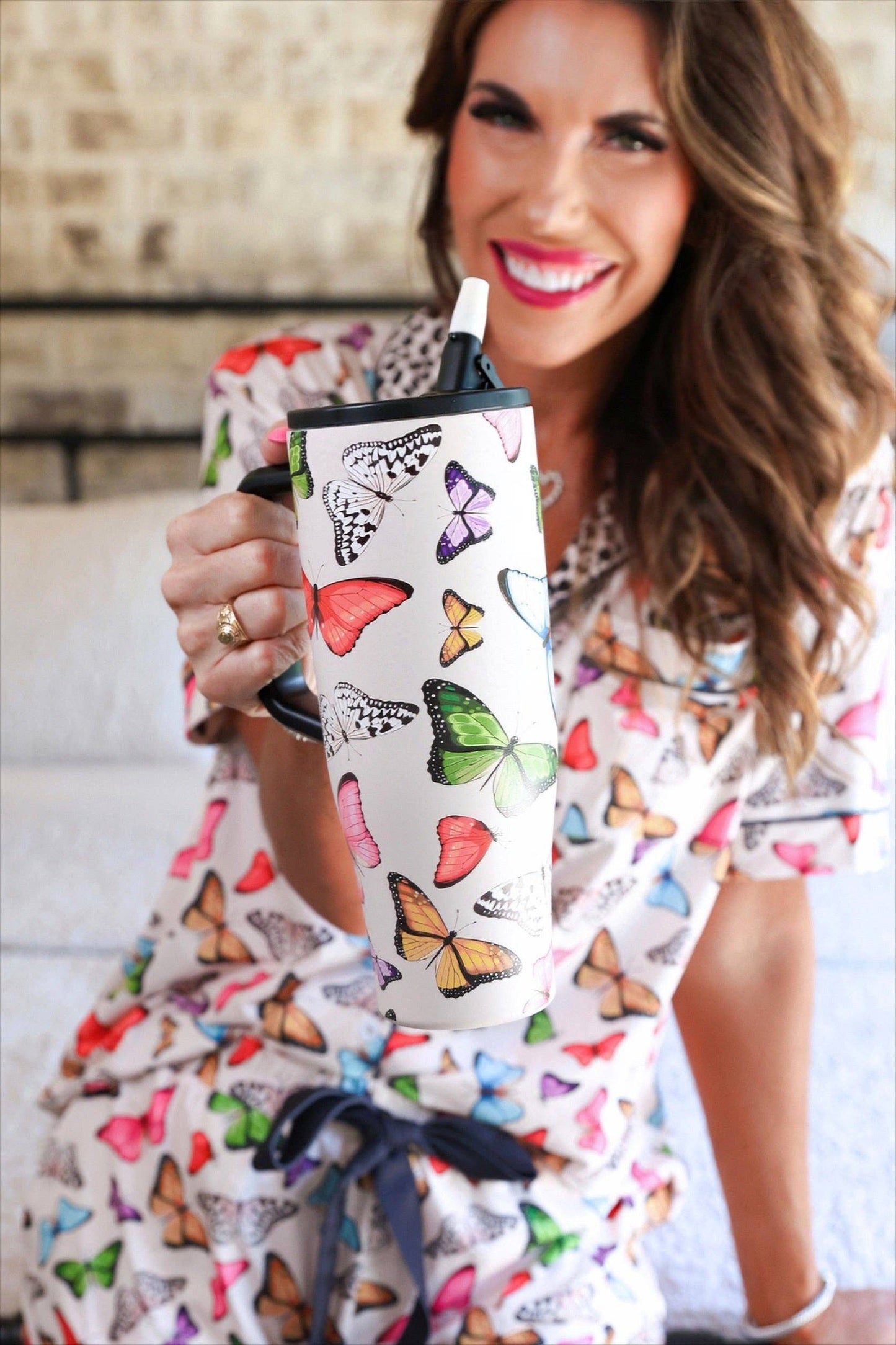 Jess Lea - Butterfly Bliss Sleek Tumbler