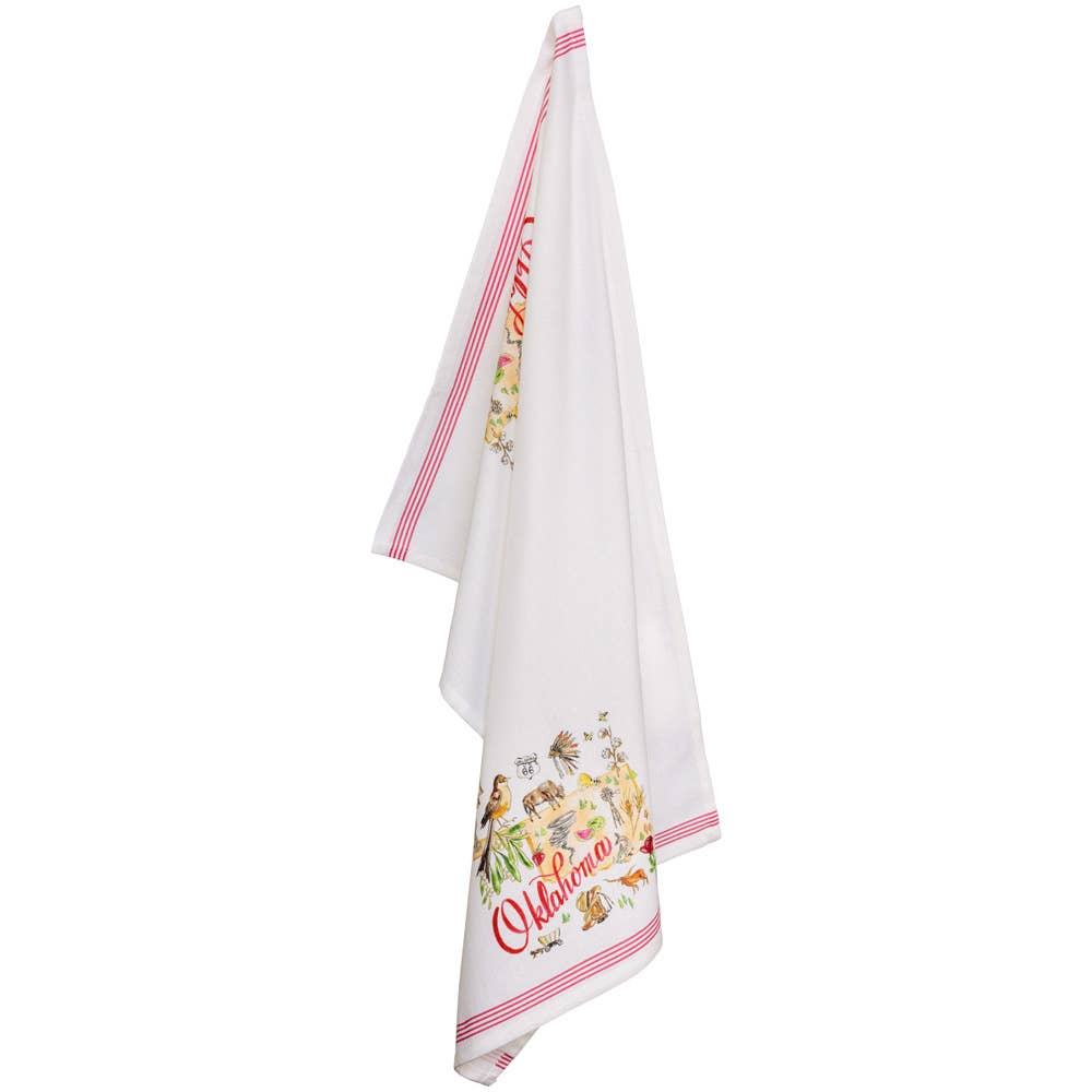 Oklahoma Collection 28" Cotton Tea Towels Set Of 2