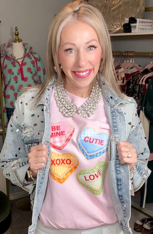 Candy Hearts Sweatshirt