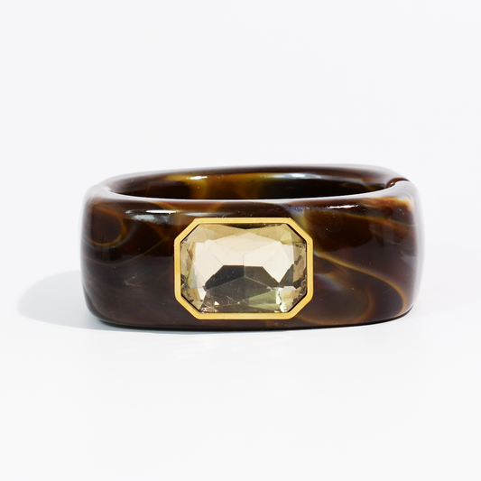 Brown Marble Cuff Bracelet