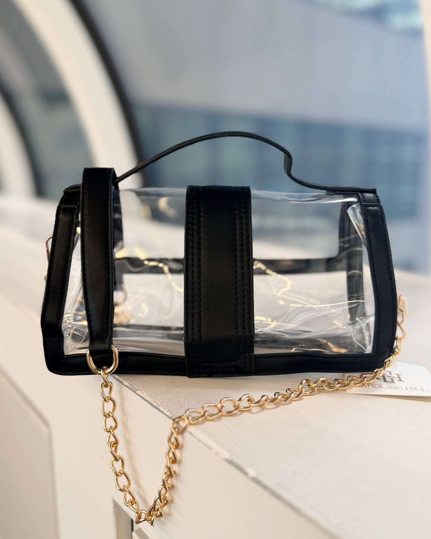 Caroline Hill - Grace Clear Bag Black