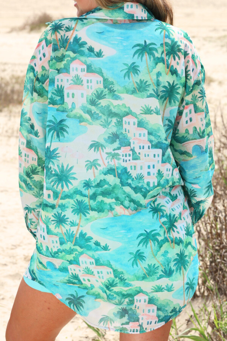 Jess Lea - Breezy Tunic Top- Coastal Vista