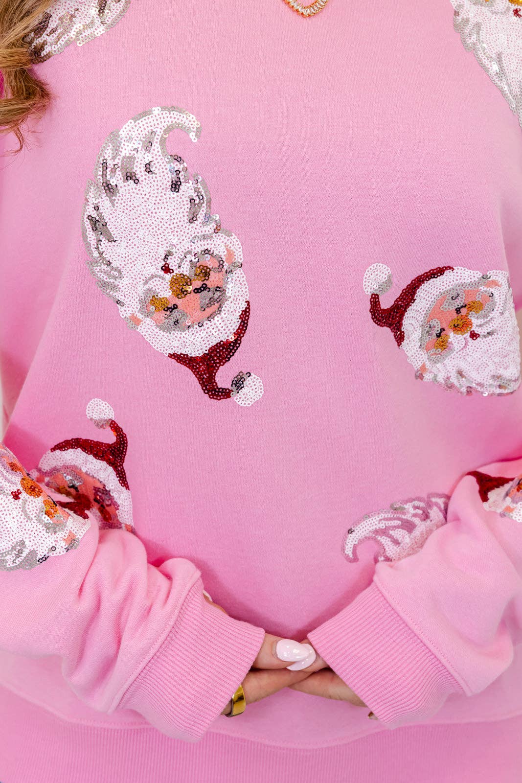 Santa Sequin Sweatshirt