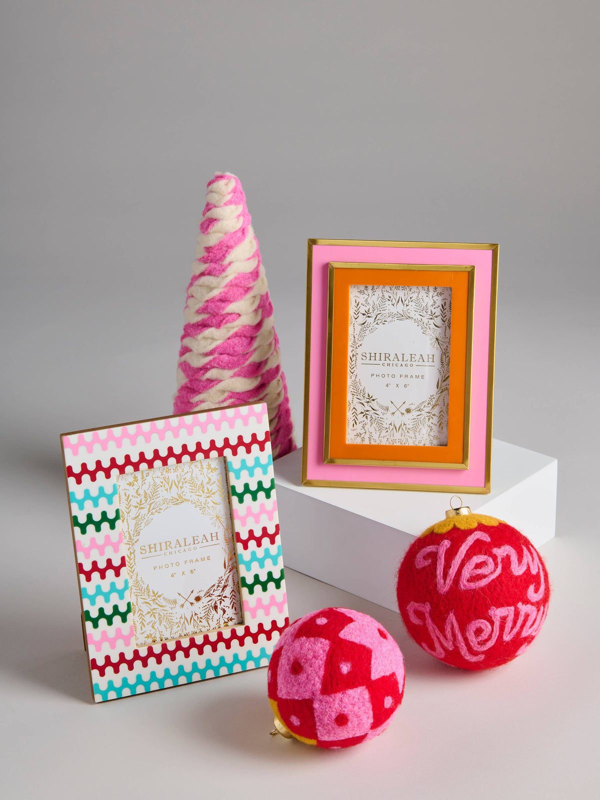 Shiraleah - "HO HO HO" ASST/4 ORNAMENTS,MULTI
