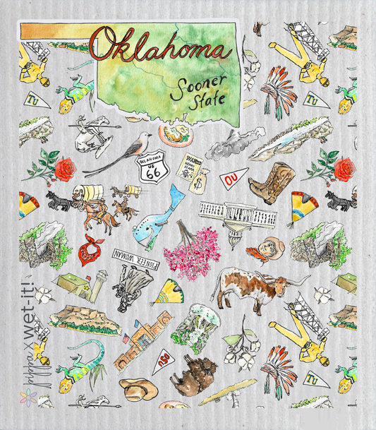 Wet-it! - Oklahoma Wet-it Swedish Dish Cloth x Pippa