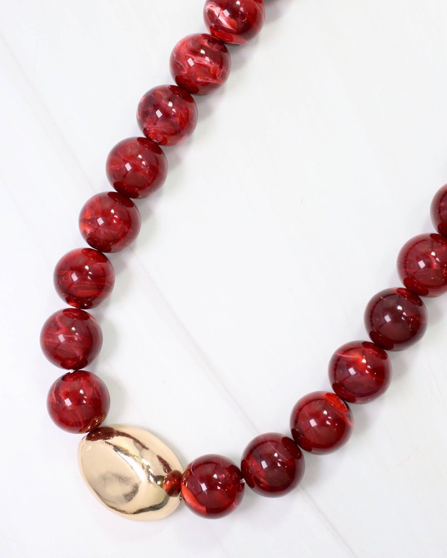 Caroline Hill - Wine- Brooklyn Bold Stone Necklace