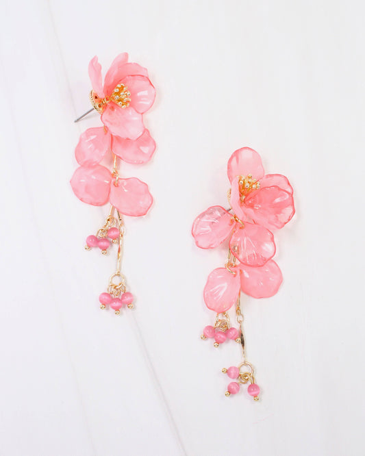 Caroline Hill - Billings Flower Dangle Earring Pink