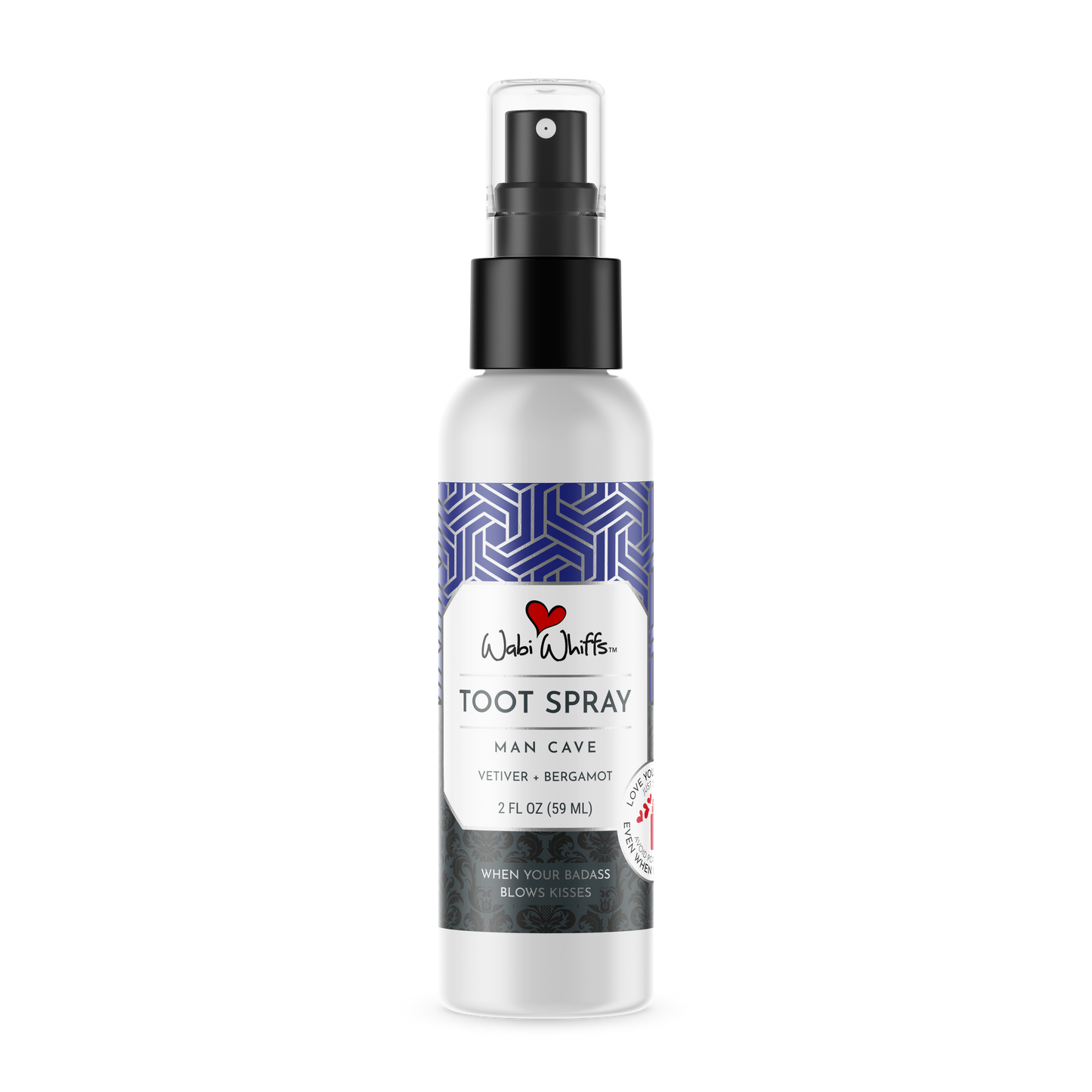 Wabi Whiffs - 2oz Man Cave (Bergamot + Vetiver) TooT Spray Air Care