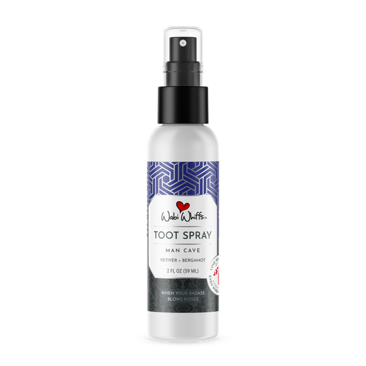 Wabi Whiffs - 2oz Man Cave (Bergamot + Vetiver) TooT Spray Air Care