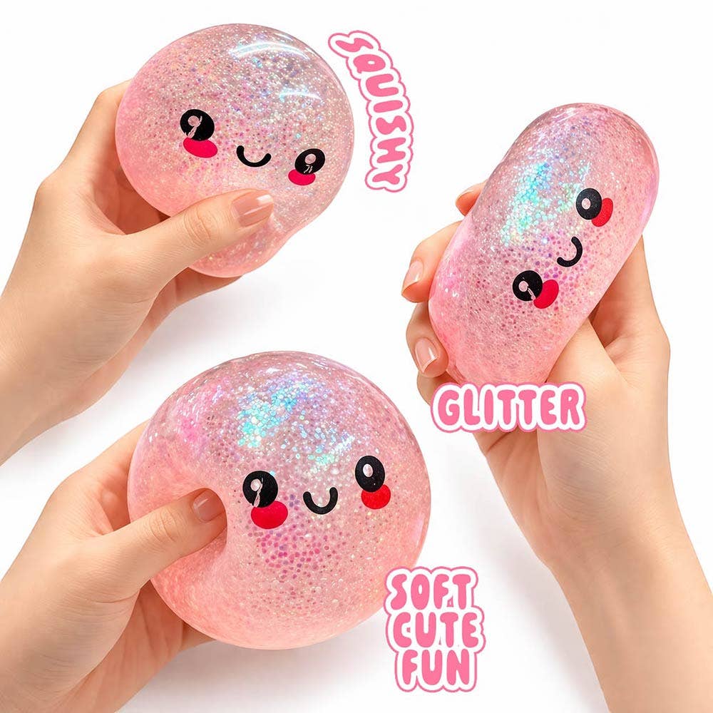 Sensibling Corp. - 12PCS - Mystery Squishy Glitter Dumpling Stress Relief Toy