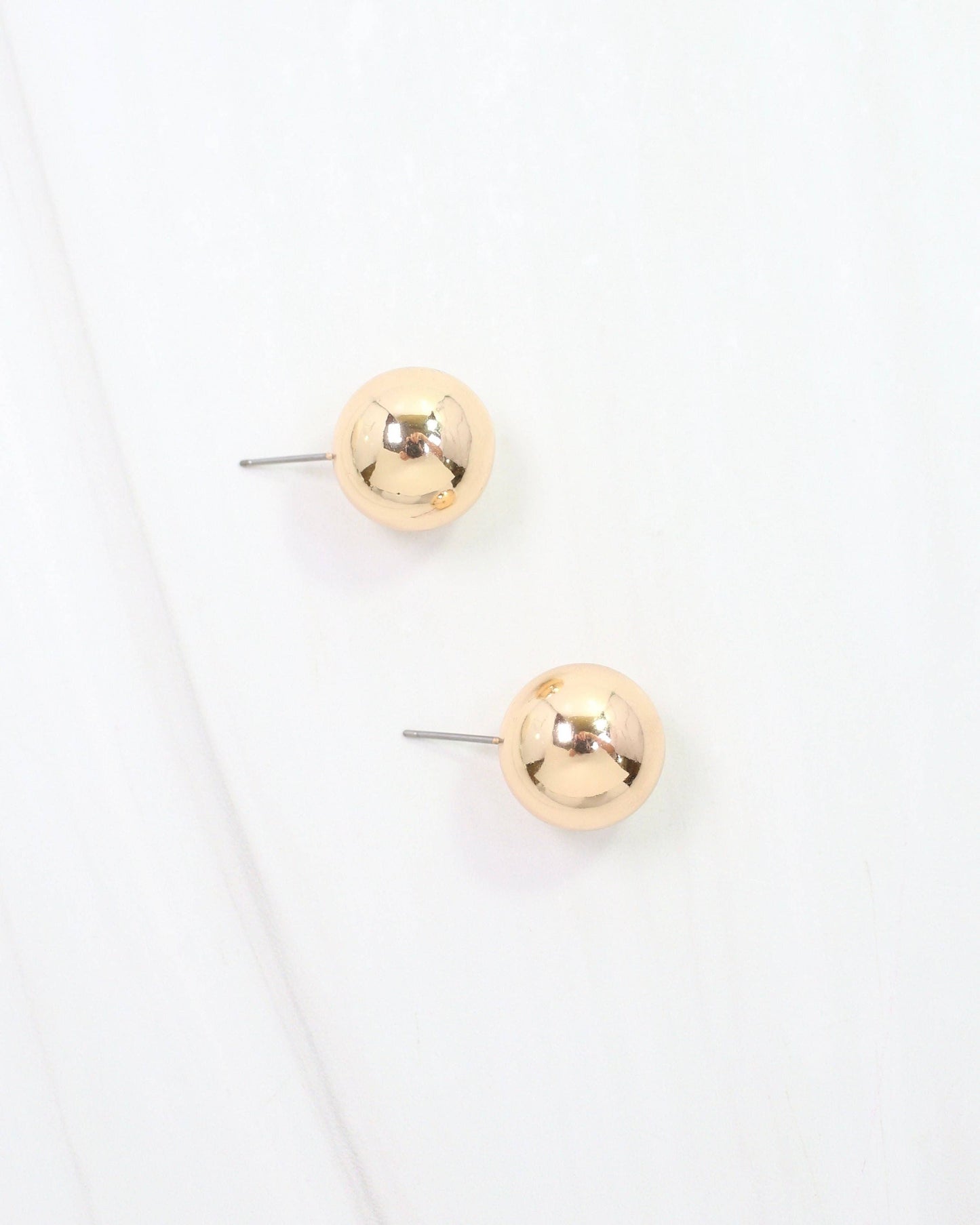 Caroline Hill - Bailey Medium Ball Earring WR Gold