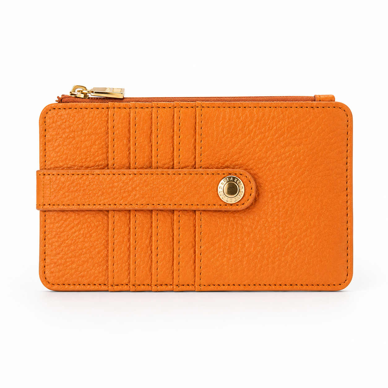 Tan-Flat Card Wallet