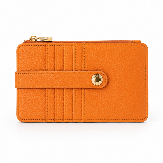 Tan-Flat Card Wallet