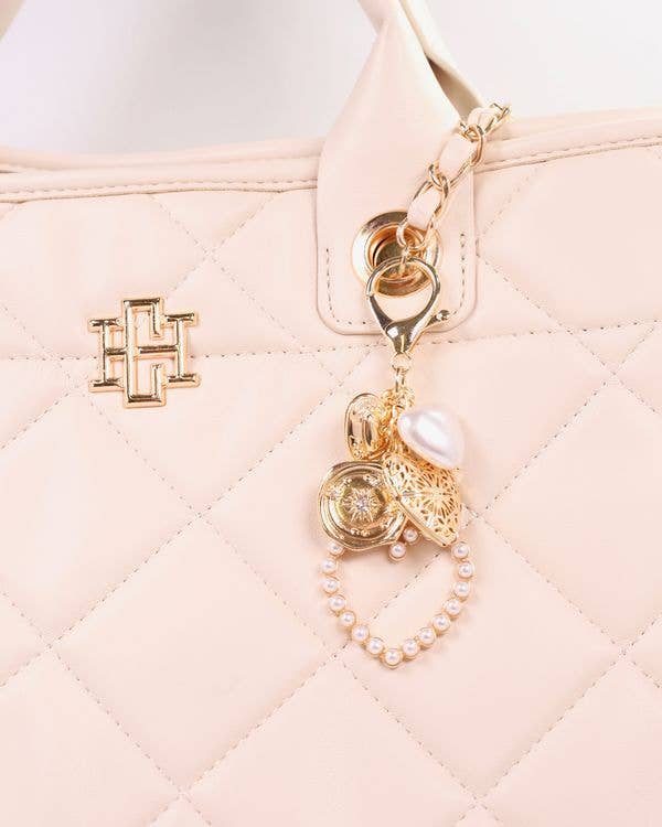 Caroline Hill - Lori Heart Bag Charm Gold