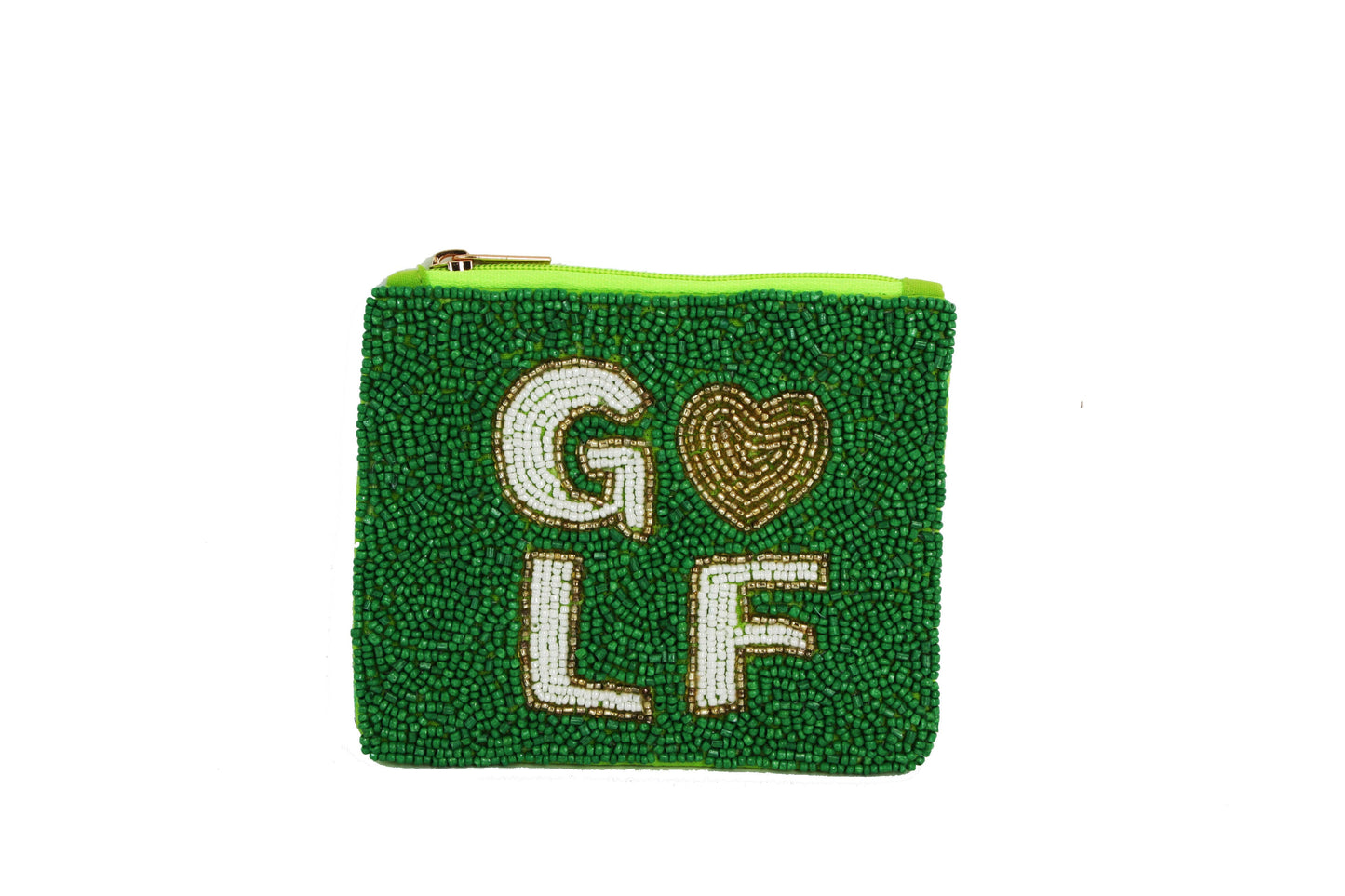 Green GOLF Theme Coin Purse